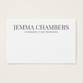 モダン白黒イヤリングジュエリー表示カード (正面)