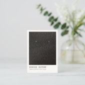 モダン白黒イヤリング表示 名刺 (スタンド正面)