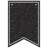 モダン白黒エレガントたった今結婚しました バンティングフラッグ (第1の旗)