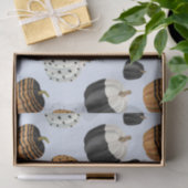 モダン白黒オレンジカボチャ 薄葉紙 (ギフト)