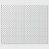 モダン白黒カスタムモノグラムイニシャルエレガント ラッピングペーパー (フラット)