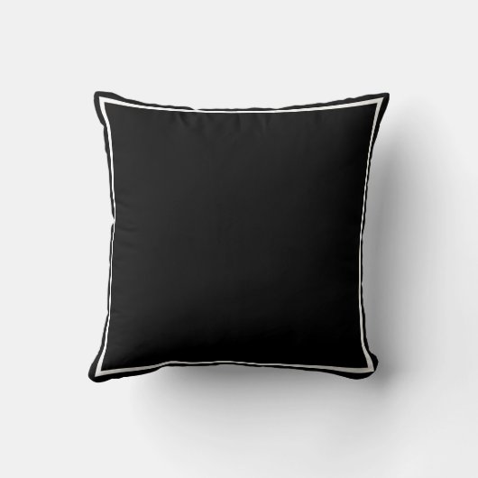 モダン白黒カップモノグラ縁どム クッション (裏面)