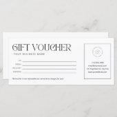 モダン白黒ギフト券 (正面/裏面)