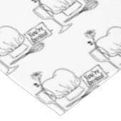 モダン白黒グラフィック招待されましたパターン テーブルクロス (アングル)