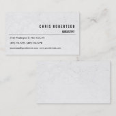 モダン白黒グレーパターン名刺 名刺 (正面/裏面)