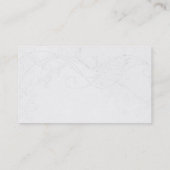 モダン白黒グレーパターン名刺 名刺 (裏面)