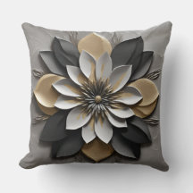 モダン白黒シルバーと金ゴールド