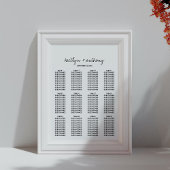 モダン白黒スクリプミニマルト結婚の ポスター