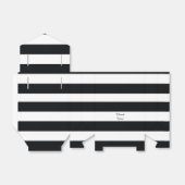 モダン白黒ストライプのボックス フェイバーボックス (折り畳みなし)