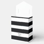 モダン白黒ストライプのボックス フェイバーボックス (オープン)