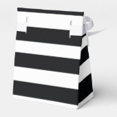 モダン白黒ストライプのボックス フェイバーボックス (裏面サイド)