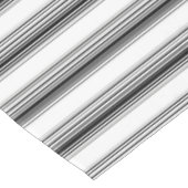 モダン白黒ストライプ テーブルクロス (アングル)