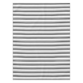 モダン白黒ストライプ テーブルクロス (正面)