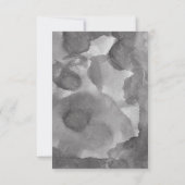 モダン白黒タイポグラフィ結婚の感謝 招待状 (裏面)