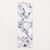 モダン白黒デザイナー大理石パターン ヨガマット (正面)