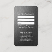 モダン白黒デンタルケア歯科アポイントメント 予約カード (裏面)