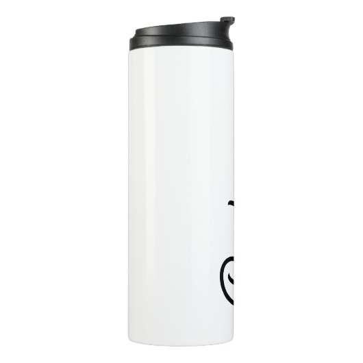 モダン白黒パーソナライズされたモノグラムと名前 タンブラー (回転左)