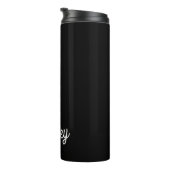 モダン白黒パーソナライズされたモノグラムと名前 タンブラー (回転右)