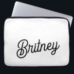 モダン白黒パーソナライズされたモノグラムと名前 ラップトップスリーブ<br><div class="desc">白黒モダンモノグラパーソナライズされたムと名前のラップトップスリーブは、ノートパソコスタイリッシュン用の保護アクセサリである。黒と白のお洒落デザインと詳細を組み合わせパーソナライズされたて、デバイスを保護しながら洗練されたtouchを追加。エレガンスと実用性を融合したプロフェッショナルと個人使用に最適。特定のもしデザインの設定がある救済か、カスタマイズで必要な場合は、私に知らせる！</div>