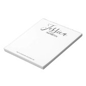 モダン白黒フルネームトレンディースタイリッシュ ノートパッド (回転)