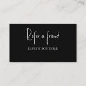 モダン白黒フレンド紹介カードを参照 紹介カード (正面)