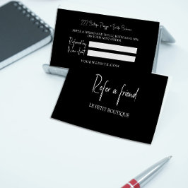 モダン白黒フレンド紹介カードを参照 紹介カード