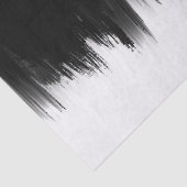 モダン白黒ブラシストロークデザイン 薄葉紙 (詳細)