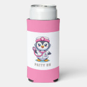 モダン白黒ベスティー写パーソナライズされた真 スリム缶クーラー (Seltzer裏面)