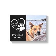 モダン白黒ペット記念写真記念