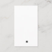 モダン白黒ポートレート撮影台本 名刺 (裏面)