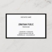 モダン白黒ミニマルテンプレートシンプル 名刺 (裏面)