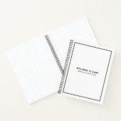 モダン白黒ミニマル ノートブック (内部)