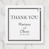 モダン白黒ミニマル フェイバータグ (裏面)