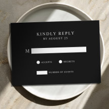 モダン白黒ミニマ結婚リスト