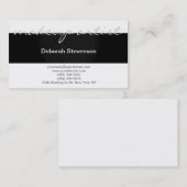 モダン白黒メイクアップアーティスト名刺 名刺 (正面/裏面)