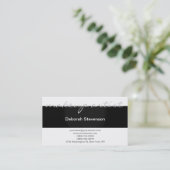 モダン白黒メイクアップアーティスト名刺 名刺 (スタンド正面)