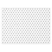 モダン白黒モノグカスタムラムイニシャルシック テーブルクロス (正面(横))