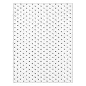 モダン白黒モノグカスタムラムイニシャルシック テーブルクロス (正面)