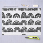 モダン白黒レインボーSmallBusinessパッケージ 薄葉紙 (クラフト)