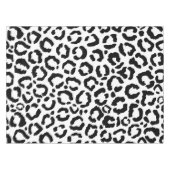 モダン白黒レオパードアニマルプリントパターン テーブルクロス (正面(横))