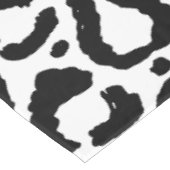 モダン白黒レオパードアニマルプリントパターン テーブルクロス (アングル)