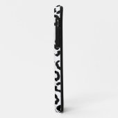 モダン白黒レオパードアニマルプリントパターン Case-Mate iPhoneケース (裏面/左)