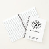 モダン白黒会社企業ののロゴ ノートブック (内部)