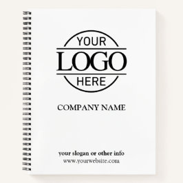 モダン白黒会社企業ののロゴ ノートブック