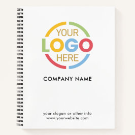 モダン白黒会社企業ののロゴ ノートブック