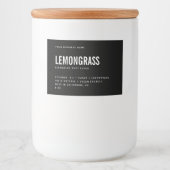 モダン白黒体スクラブ製品ラベル フードラベル (正面)