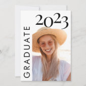 モダン白黒写真の大学院発表 招待状 (正面)