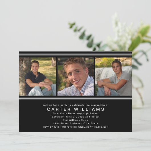 モダン白黒写真部卒業会 招待状 (スタンド正面)