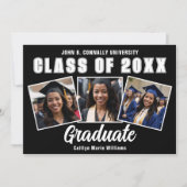 モダン白黒写真部卒業 案内状 (正面)