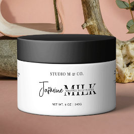 モダン白黒化粧品JARラッパーラベル ペットボトルラベル